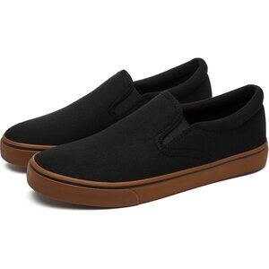 👑Closed Toe Loafers Sneakers Men's Black Brown Canvas Slip On Lightweight